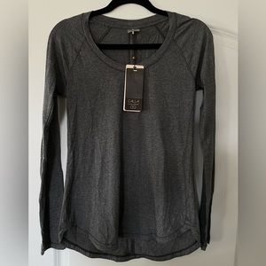 NWT Calia by Carrie Flow Everyday Long Sleeve Shirt Heather Gray